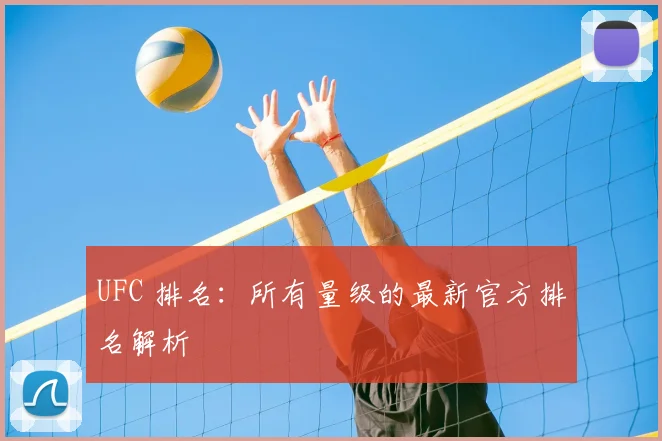 UFC 排名:所有量级的最新官方排名解析